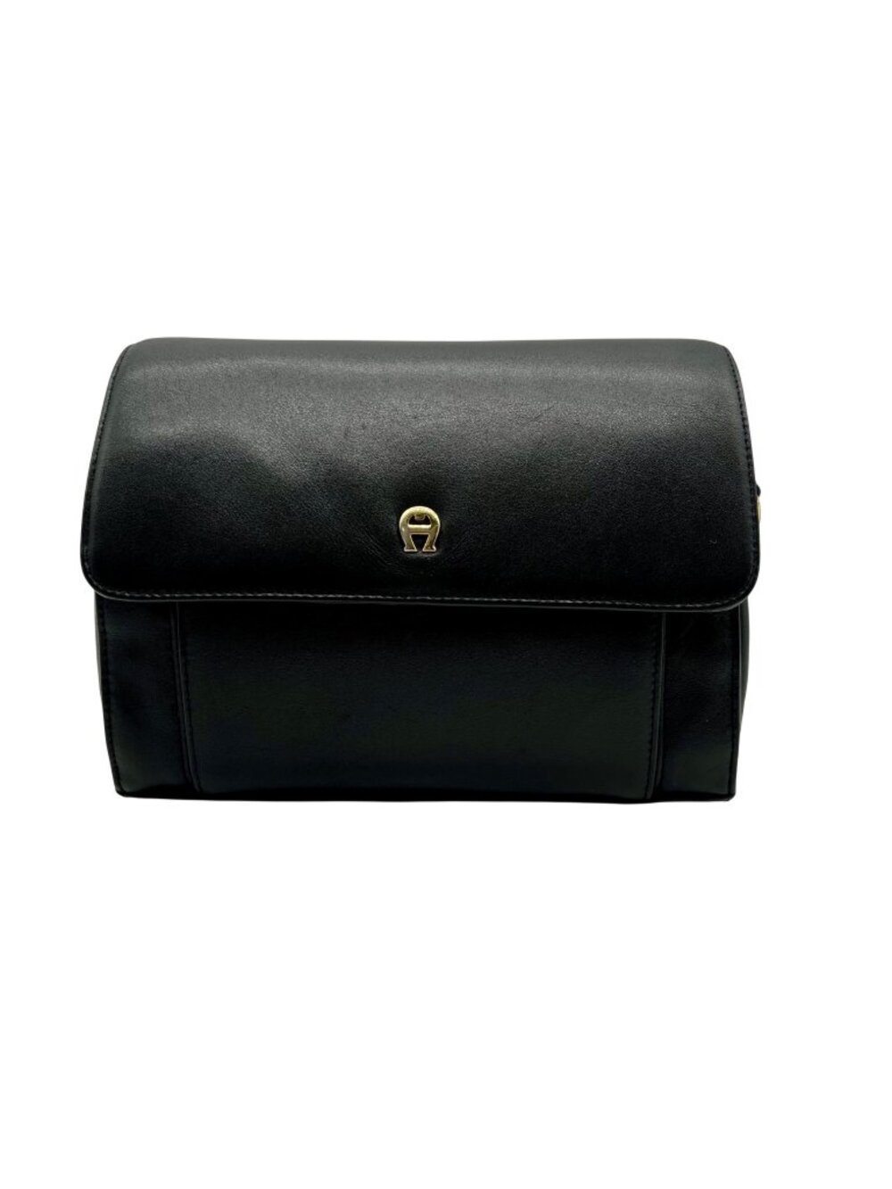 Etienne Aigner Black Leather Crossbody Shoulder Bag